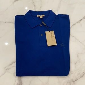 Burberry polo brand new with tags size large blue